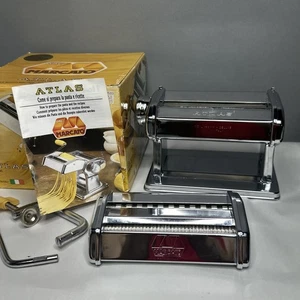 OMC Marcato Atlas 150 Deluxe Pasta Maker – Manual Noodle Roller w/ Box – Italy - Picture 1 of 7