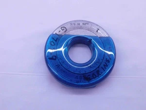 3/8 18 NPT L1 PIPE THREAD RING GAGE .375 .3750 N.P.T. NATIONAL TAPER INSPECTION - Picture 1 of 1