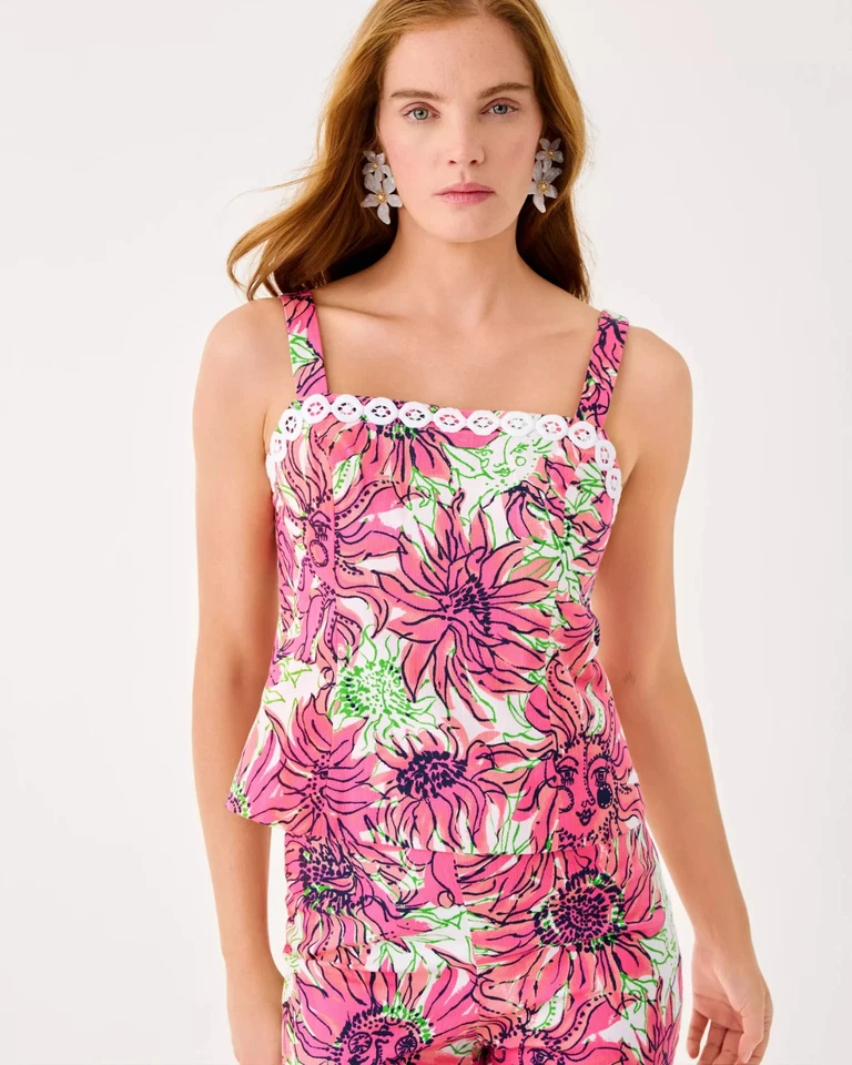 Nuevo con etiquetas Lilly Pulitzer Tarni Top Coco Brilla Tu Brillo Talla Completa. ¡Envío gratis! Foto 1 de 4