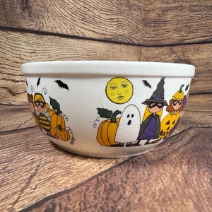 Vintage Starbucks Halloween Keramik Trick or Treat Süßigkeiten Schüssel 8 3/4” x 4 1/2” - Bild 1 von 12