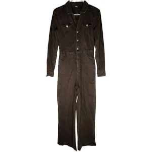 PAIGE Black Denim Jumpsuit in Matilda Manhattan Womens Tag 2 Minimalist - Picture 1 of 11