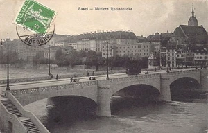 Schweiz - BASEL - Mittlere Rheinbrücke - Verlag Rathe-Feldmann 3862 - Picture 1 of 2