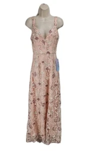 minuet Maxikleid Ballkleid Damen Größe S geblümt rosa Herzausschnitt 115A - Bild 1 von 6