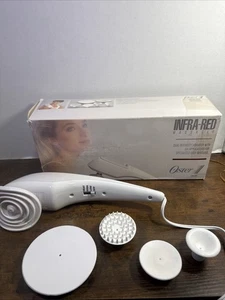 Vibrador masajeador de mano Oster infrarrojo vintage doble acción vibrador 6 cabezales - Imagen 1 de 8