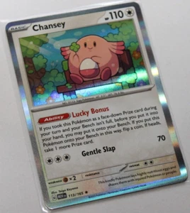 Pokemon 2023 - 151 - "Chansey" 113/165 Holo Rare - Picture 1 of 5