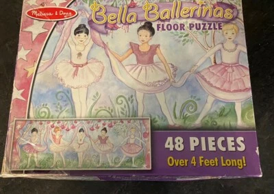 Melissa & Doug Bella Ballerina Floor Puzzle 48 Pieces Complete Over 4 Feet Long - Image 1 of 4