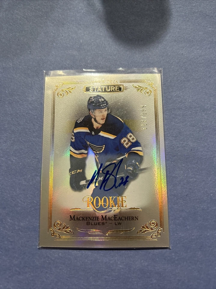 2019-20 UPPER DECK STATURE AUTOGRAPHS #121 MACKENZIE MACEACHERN #199 - Image 1 of 2