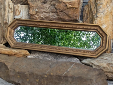 Vintage Syroco Style Accent Wall Mirror Hollywood Regency Cover