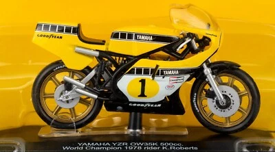 Yamaha YZR 500 OW35K Scala 1:22 Kenny Roberts 1978 Modellino Moto Nuovo Numero 1 - Immagine 1 di 4