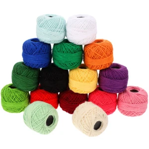 16 Rolls Gentle Strong Embroidery Cotton Thread DIY - Picture 1 of 12