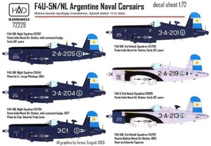 Hungarian Aero Decals 1/72 VOUGHT F4U-5N CORSAIR Argentine Naval Corsair - Picture 1 of 6