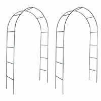 Arco in ferro per rampicanti e ingresso giardino piante cm 37x130xh240 Verdemax