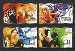 SINGAPORE 2007 CULTURAL DANCE COMP. SET OF 4 STAMPS IN MINT MNH UNUSED CONDITION - Picture 1 of 7
