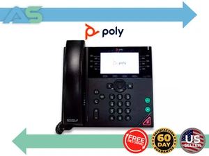 Polycom Poly VVX 450 12-Line Enterprise 4.3" Color LCD Screen IP Business Phone - Picture 1 of 11