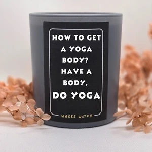 Regalo amante dello yoga per lei scherzo unico regalo compleanno candela divertente per amici - Foto 1 di 4