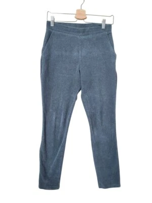Lands End Light Gray Charcoal Heather Elastic Waist Corduroy Pants Womens Small - Image 1 of 4