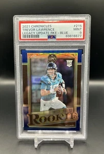 2021 Panini Chronicles Legacy Trevor Lawrence Blue Prizm Rookie RC /25 PSA 9 - Picture 1 of 2