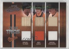 2005 Playoff Absolute Memorabilia Spectrum Double Materials /10 Javy Lopez #TT-3