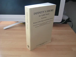 David Brin - Infinity's Shore UK uncorrected proof 1st 1997 Uplift Storm trilogy - Picture 1 of 6