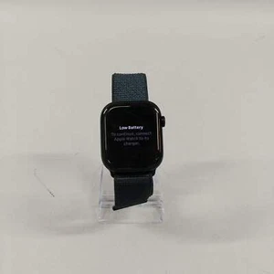 Unlocked Apple Watch Series 10 46MM Black Ceramic Black Braided Loop A3003 - Photo 1 sur 4