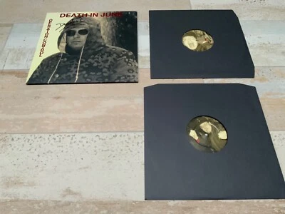 DEATH IN JUNE Operation Control signed Autographed LTD 2x BLACK VINYL CURRENT 93 - Image 1 of 4