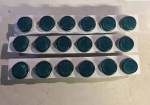 Lote de 18 piezas reflectores verdes estilo vintage. Schwinn Murray Western Henderson - Imagen 1 de 3