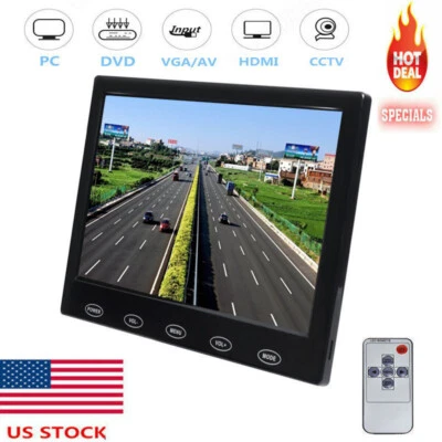 US-Mini 7" CCTV Monitor PC Screen AV RCA VGA HDMI 1080p for DSLR Raspberry Pi 3B - Image 1 of 4