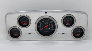 1935 1936 Chevy Car 5 Gauge Dash Cluster Black - Bild 1 von 8