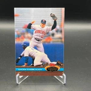 Chuck Knoblach 1991 Topps Stadium Club 548 Minnesota Twins Baseball MLB - Picture 1 of 2