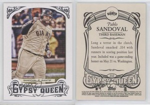 2014 Topps Gypsy Queen Retail White Framed Pablo Sandoval #232