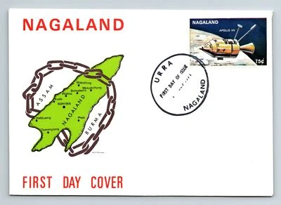 India 19xx FDC - Nagaland Apollo XV on Stamp - F7723 - Image 1 of 2