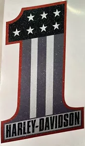 You get 1 #1-6 inch Decal for Harley Davidson Motorcycles, Car, Truck - Foto 1 di 3