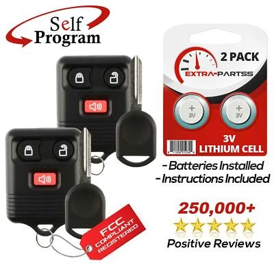 2 For 2005 2006 2007 Ford Freestar Freestyle Keyless Car Remote Fob + 40 Key - Image 1 of 4