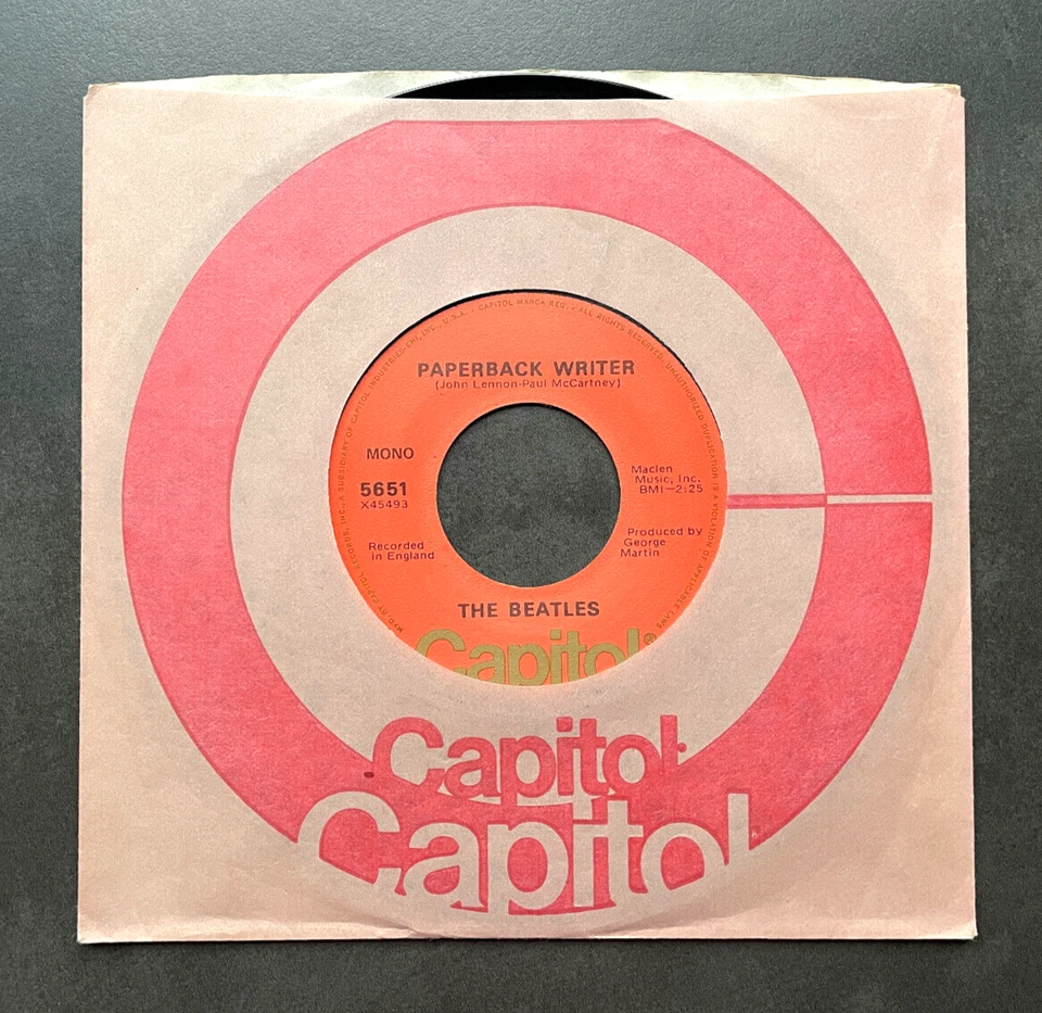 7" The Beatles - Paperback Writer - USA orange Capitol - Bild 1 von 1