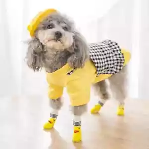 4Pcs Cute Pet Dog Socks - Picture 1 of 1