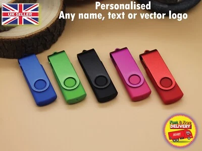Engaved Personalised High Speed USB Memory Stick Flash Drive Pen Thumb 16GB