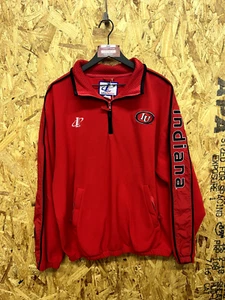 Vtg Logo Athletic Indiana Hoosiers 1/4 Zip Fleece Pullover Jacket Medium #1927 - Picture 1 of 8