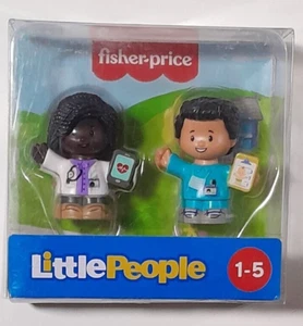 Fisher Price Little People 2 Pack Doctor and Nurse Figure Toy Set - Picture 1 of 2