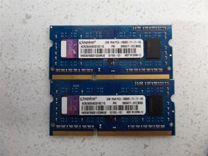 Lot Of 2- Kingston ACR256X64D3S16C11G 2GB DDR3-1600 PC3-12800 Laptop Memory - Picture 1 of 4