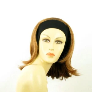 perruque avec bandeau cheveux  blond foncé cuivré ref xena en G27 - Picture 1 of 8