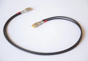 Canare L-2T2S with Canare F-09 RCA Plugs, Audiophile RCA Interconnect Cable Pair - Picture 1 of 5