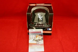 Freddy Garcia Signed White Sox Mini Batting Helmet W/05 WS Champs JSA WIT767930 - Picture 1 of 2