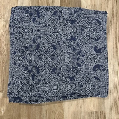 IKEA JATTEVALLMO  Full Duvet Cover Blue White Paisley Medallion Cotton 85” X 85” - Image 1 of 2