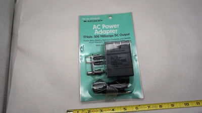Adaptador de CA Archer 273-1652B con 4 ADAPTAPLUGS 12V 500mA Radio Shack Foto 1 de 4