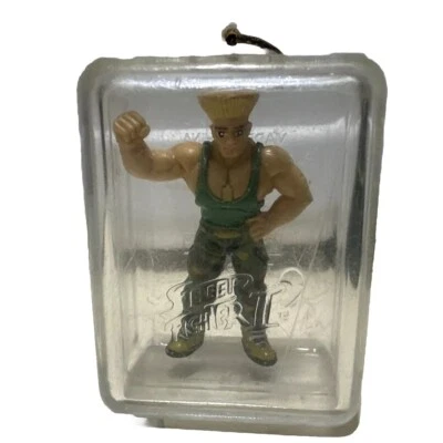 Mini Capcom Street Fighter II 2 Keychain MoC - Guile 1992 Placo Vintage Classic - Image 1 of 4