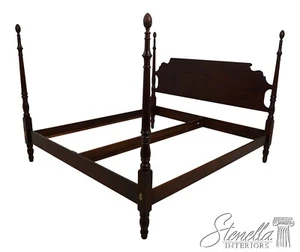 66102EC: STATTON King Size Cherry Pineapple Finial Poster Bed - Picture 1 of 16