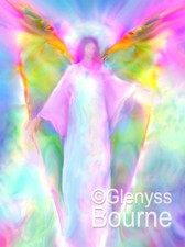 SET of  ARCHANGEL PAINTINGS by Glenyss Bourne on CANVAS