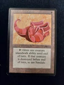 Sandals Of Abdallah Magic The Gathering Arabian Nights Rare Mint - Picture 1 of 7