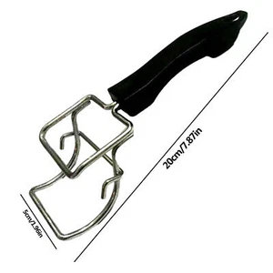 Hot Plate Gripper Clips Anti-Scald Pizza Pan Retriever Tongs Plate Gripper Clips - Picture 1 of 12