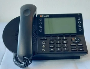 Stck. 1 Mitel ShoreTel IP480 8-Leitungen VoIP System Telefon mit Mobilteil & Ständer #142A-H - Bild 1 von 3